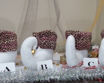 Pink Leopard Print Stocking