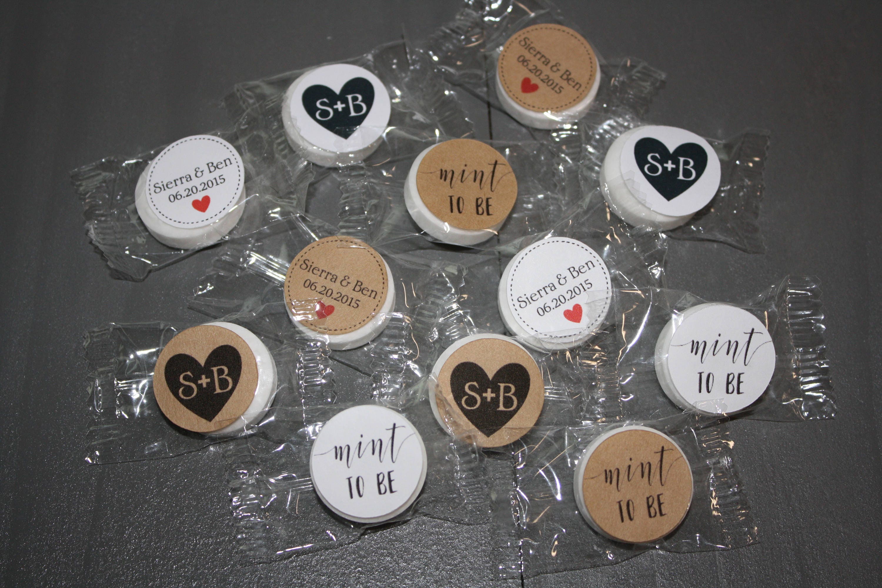 24 72 Assembled Personalized Mints // Mint to Be Favors