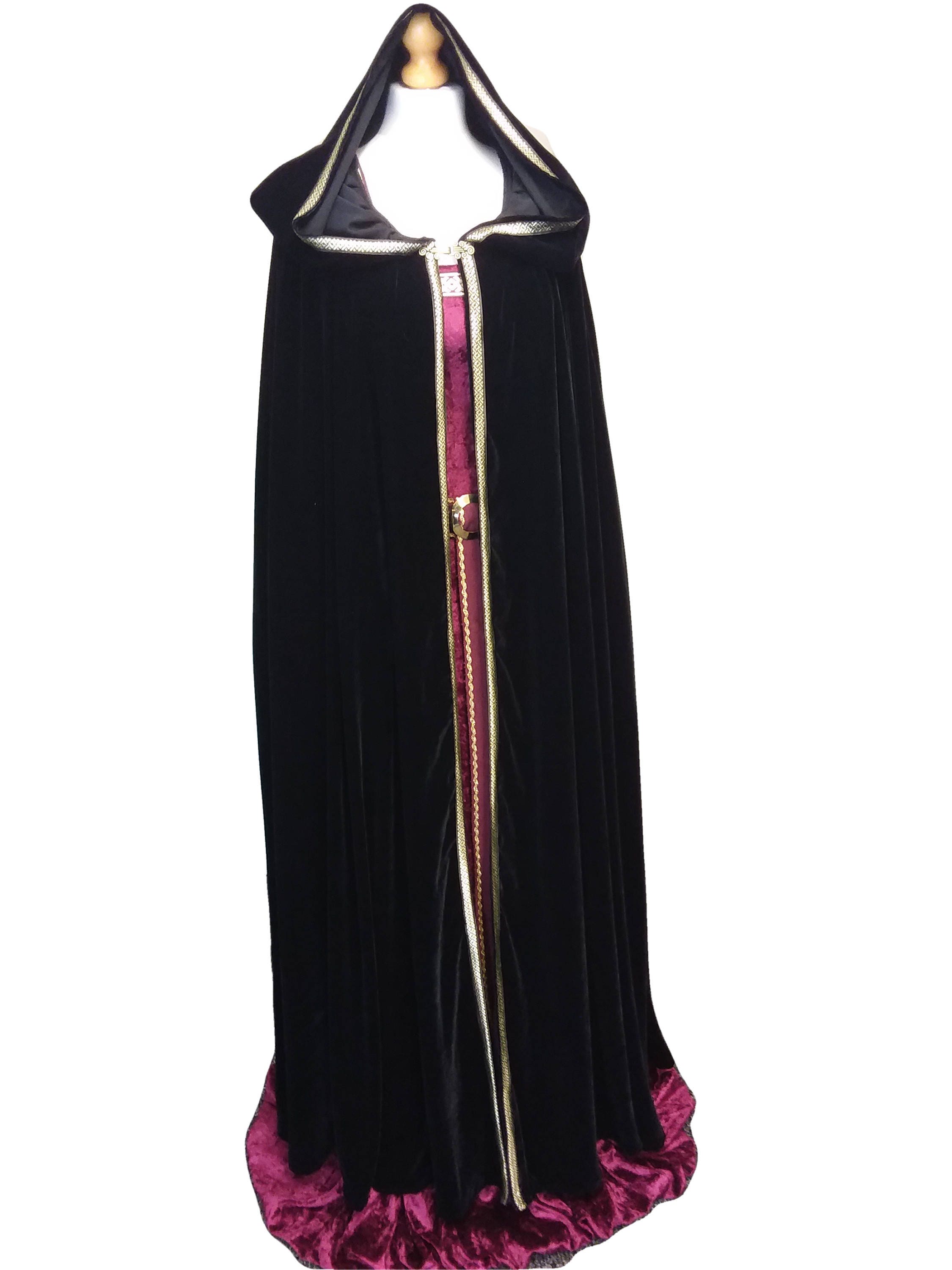 Mother gothel cape Scottish widow hood medieval cloak