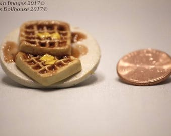 Playscale Waffles on a Plate