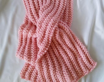 Think Pink Handknit Scarf