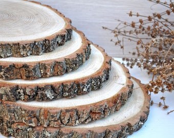8 10 OAK Wood Slices Rustic Baby Shower Decorations Wedding Centerpieces 8 10 OAK Wood Slices Rustic Baby Shower Decorations Wedding Centerpieces