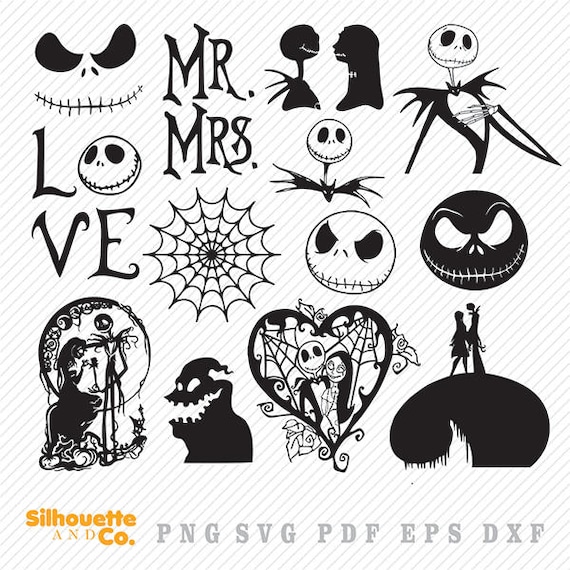 Download Nightmare Before Christmas SVG DXF Nightmare Clipart