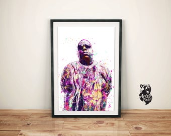Biggie Smalls, Art Prints, Notorious BIG, Music Poster, Hiphop Prints, Biggie smalls poster, Biggie smalls art, Biggie smalls print