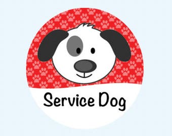 Service Dog Button - Service Dog in Training Button - Therapy Dog Button - Dog ID Tag - Service Animal Patch - Service Dog Pin