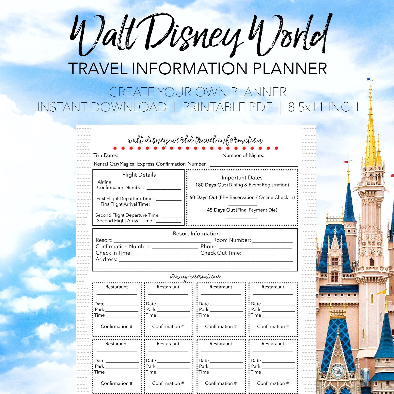 disney travel planning