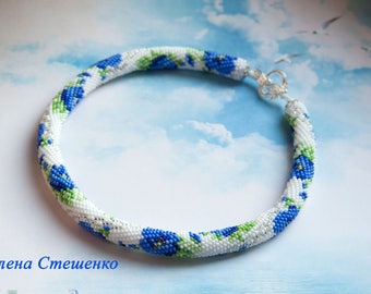 Blue Poppies necklace