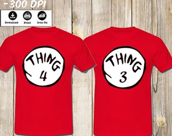 Thing 1 2 3 | Etsy