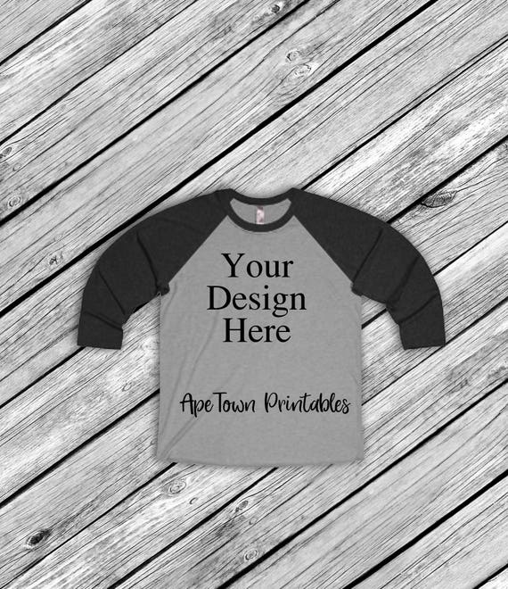 Download T Shirt Mockup Free Sleeves Raglan / Custom American ...