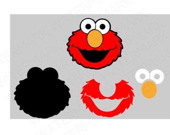 Download Elmo face | Etsy