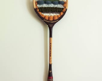 Tennis Racket Woven Wall Hanging