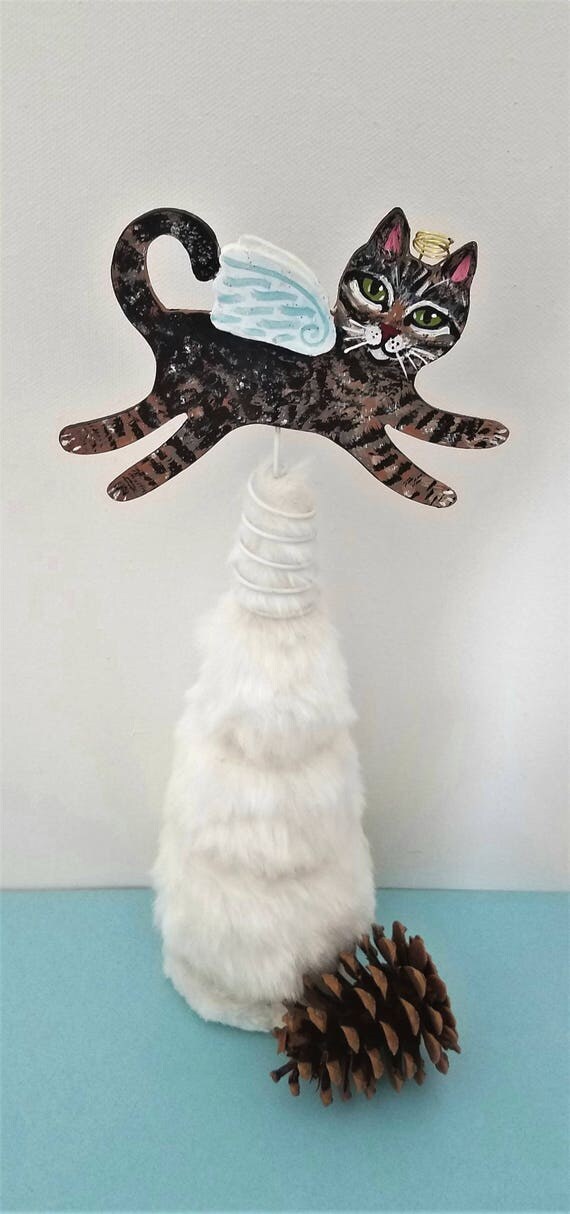 tabby cat tree topper tabby cat angel christmas tree tabby cat tree topper tabby cat angel christmas tree