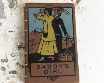 1910s DADDY'S GIRL Vintage Lined Notebook Journal