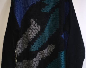 Vintage Men's Cable Knit Sweater By LLSport Size Large 100% Acrylic RN#43265