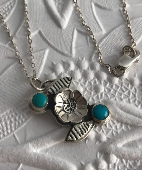 Flower with Turquoise