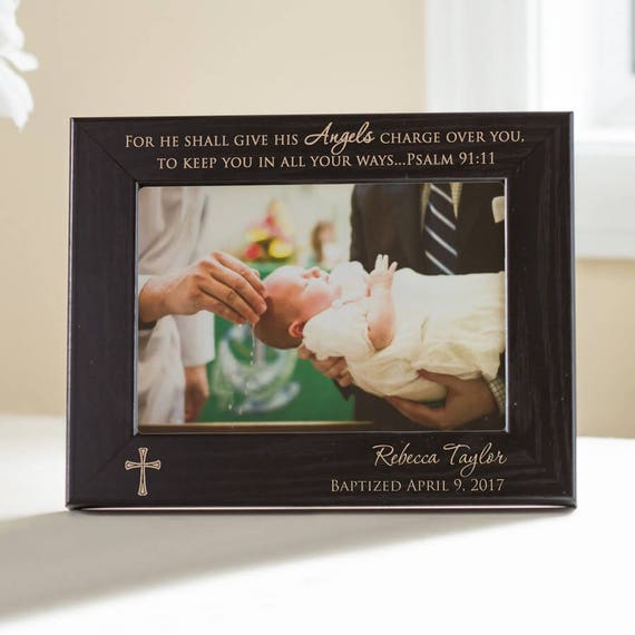 Personalized Baptism Picture Frame Personalized Baptism Gift