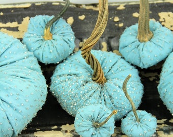 Baby Boy Shower Decorations Baby Shower Centerpiece Blue Velvet Pumpkins Autumn Centerpiece Fall Decor Elegant Vintage Style Farmhouse Style