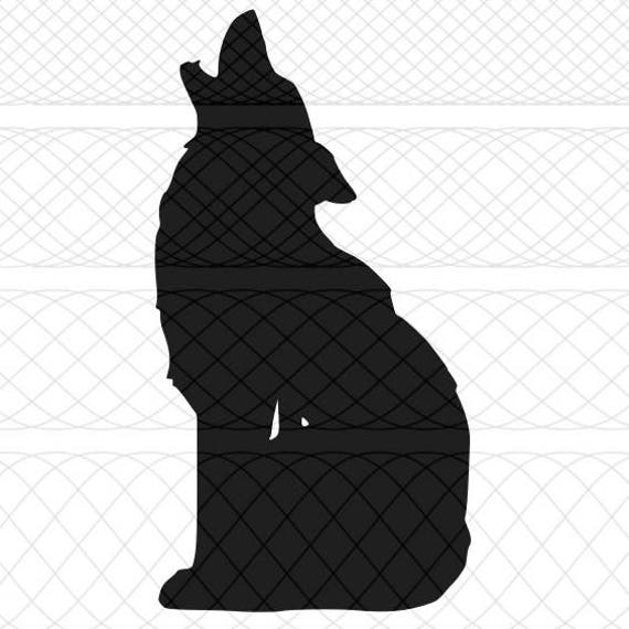 Download Howling Wolf SVG PNG and STUDIO3 Cut Files for Silhouette