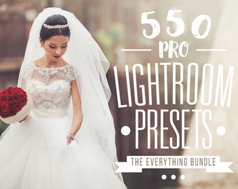 Pro Adobe Lightroom Presets Bundle - Lightroom Presets for Adobe Lightroom 4, 5, 6 and CC - Wedding, Portrait, Landscape, Newborn