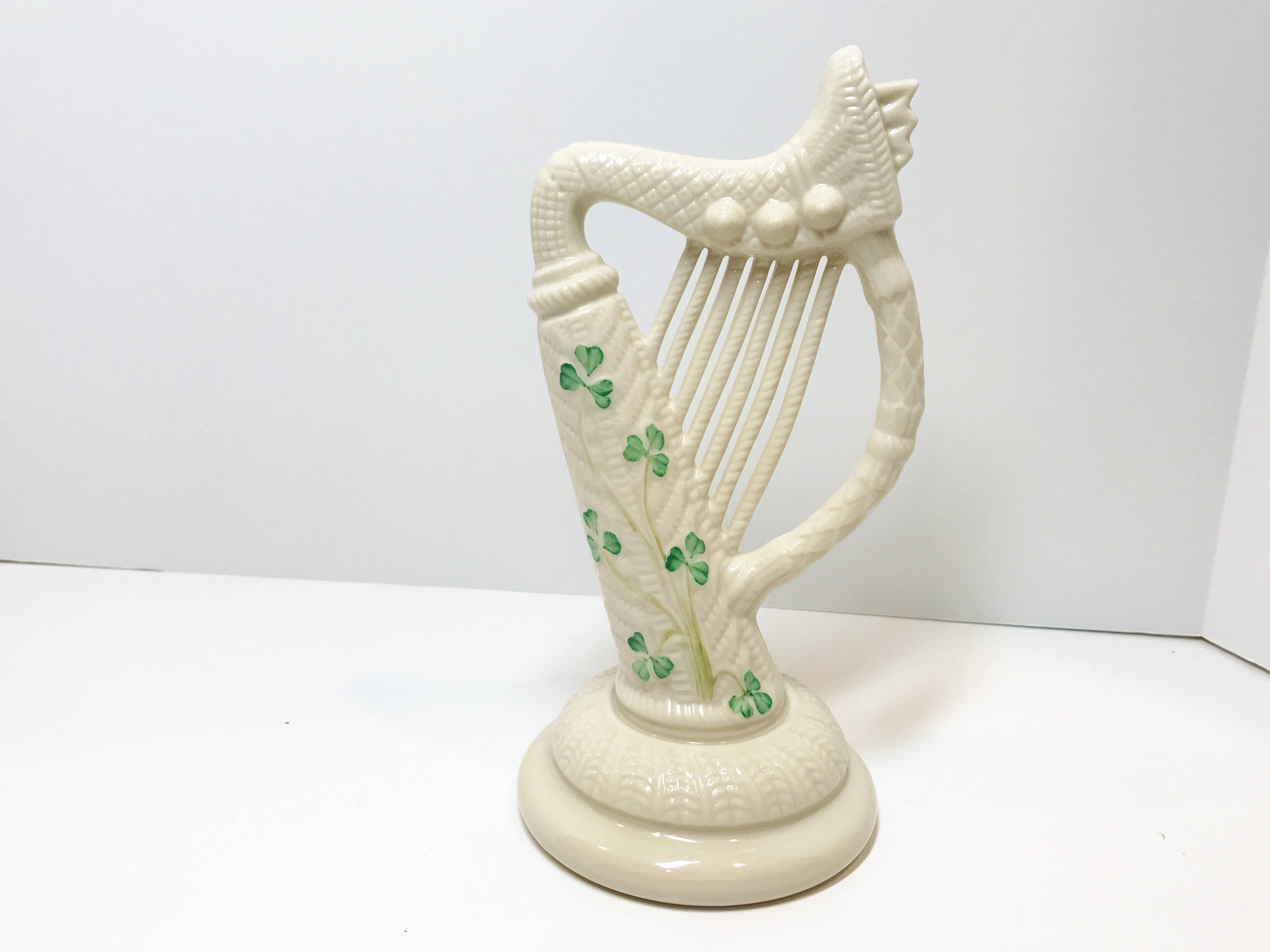Belleek Harp, Donegal Harp, Irish Harp, Brown Mark Belleek, Made in