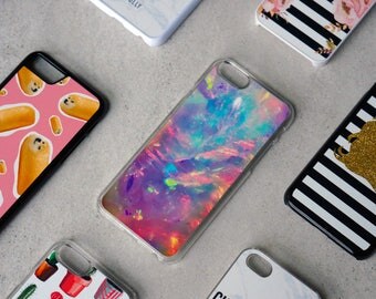 Opal iPhone Case 7 Crystal iPhone 6S Case Opal Print iPhone 6 Case Opal Samsung Galaxy S6 Case, Crystal Print Galaxy S7