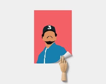 Chance the Rapper Poster. Minimal Poster. Chance the Rapper Print.