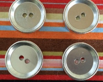Silver Buttons 23mm x 4