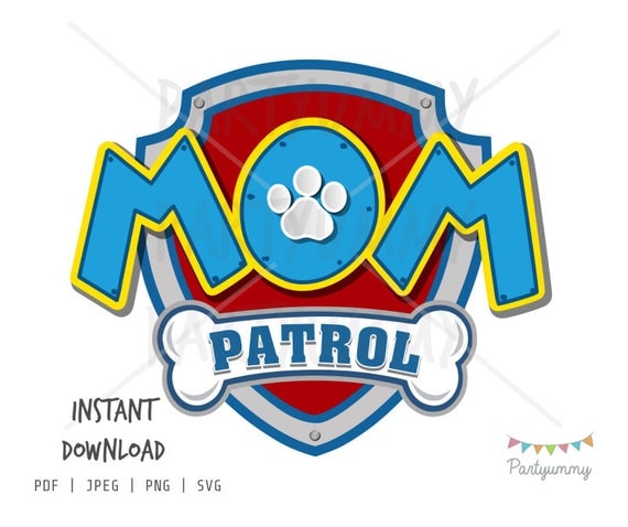 Download Logo Paw Patrol Mum to print and cut 11 x 8 high ...