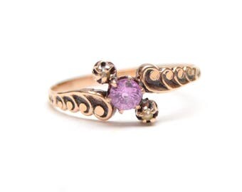 antique pink sapphire ring antique pink sapphire ring