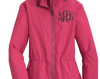 Monogram Raincoat - Personalized Rain Jacket - Raincoat - Monogram Raincoat -Monogram Rain Jacket - Ladies Rain Coat -Yellow Rain Jacket