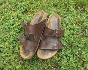 Birkenstock Sandals, Womens Birkenstocks Size 39 EU, Size 8 US, Size 6 UK, Leather Sandals Womens, 90s Sandals Boho, Birkenstocks, Birks