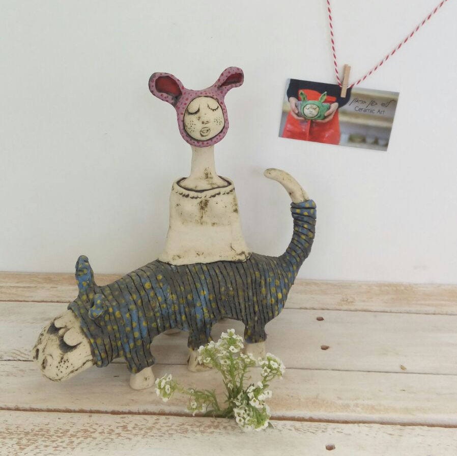 animal sculpture ceramics