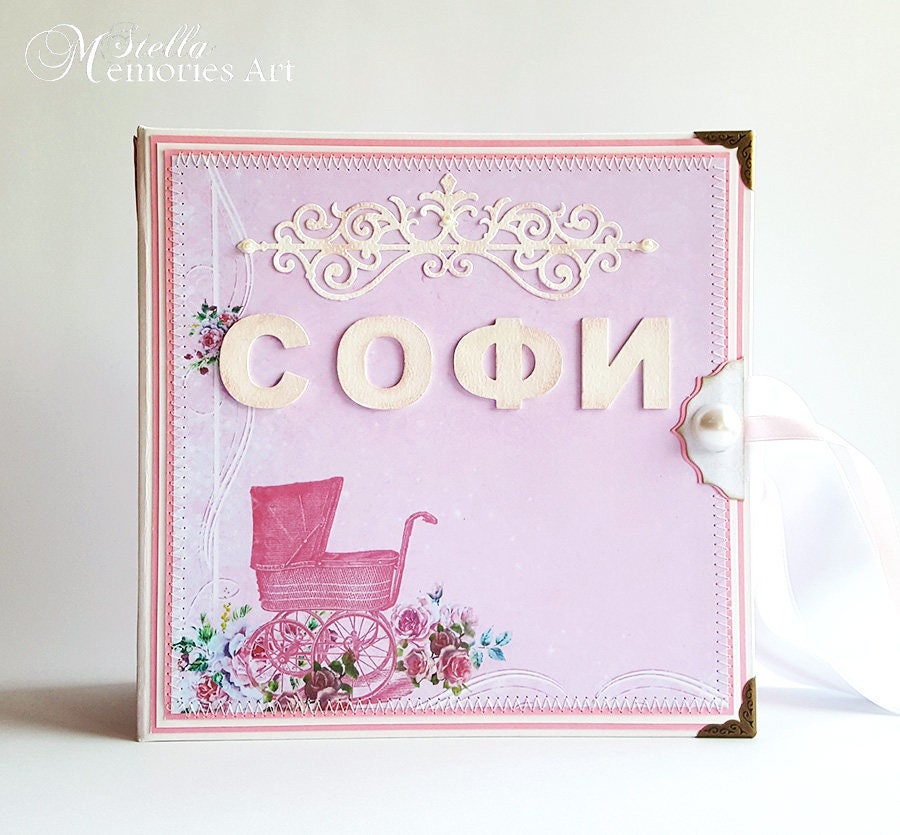 Custom Baby Girl Photo Book First Year Baby Photo Album