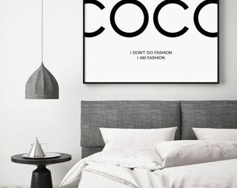 Coco Chanel, Coco Chanel Poster, Coco Chanel print, Coco Chanel quotes, Coco Chanel Art, Coco Chanel Decor, Coco Chanel Wall Art, Coco Print