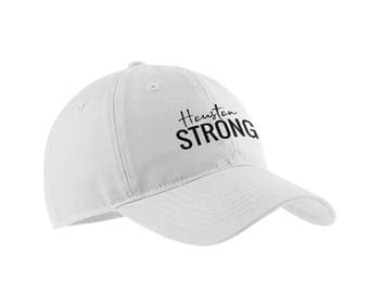 HOUSTON STRONG Embroidered Baseball Caps for All Ages, Toddler and Childrens Caps, Dad Hat, Unstructured Hat, Texas Strong, #houstonstrong