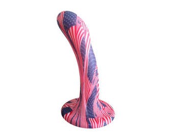 USA Flag Dildo - Patriotic Dildo - American Dildo - 4th of July Dildo - Independence Day Sex Toy - USA - American ***Free Shipping***