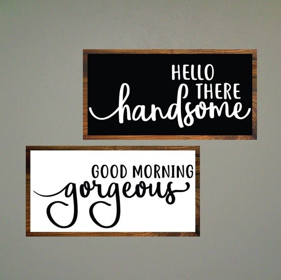 Good Morning Gorgeous Hello There Handsome SVG Bundle