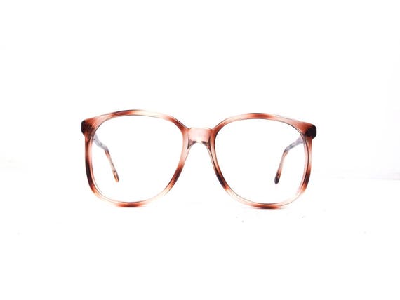 Vintage 1980s Deadstock Round Eyeglasses Oversized Frame Women 