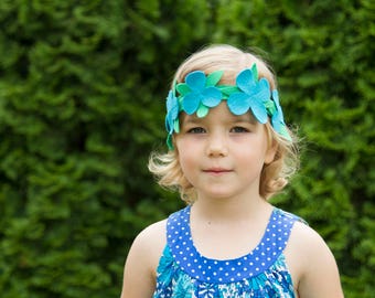 Trolls Poppy headband, Poppy troll crown, kids Halloween costume, birthday crown, felt clover headband, princess Poppy costume accessory