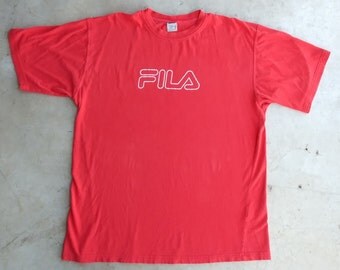 Fila 90's T-Shirt Fila Tee Shirt Fila Vintage Top Fila Tshirt Fila 90s Shirt