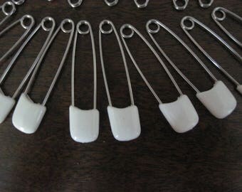 Vintage 24 Blue Diaper Pins Strong and Sturdy 1960's Originals Unused