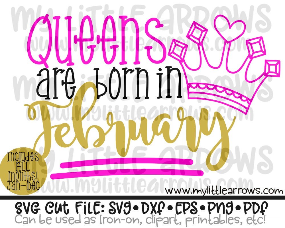 Download 12 piece set - Queens are born in - January - December ...