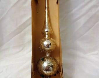 Christmas Ornament Vintage Glass Tree Topper from Germnay