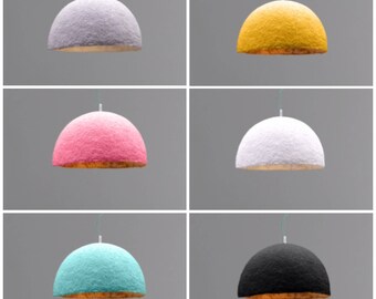 Set of 3, Modern light fixture, Design lamp, ceiling lamps, Pendant lamp, Paper lamps, Design lamp, Paper mache lampshades, Industrial lamps