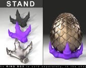 STAND for Dragon Egg Game of Thrones Ring Box - proposal ring box, engagement ring box, ring case, wedding, marriage, bridal, geek, geeky