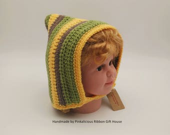 Cece Crochet Baby Bonnet, Candy Cloud
