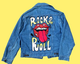 Hand Painted Vintage Denim Jacket
