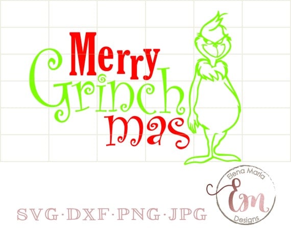 Merry Grinchmas SVG File Instant Download Christmas Fall