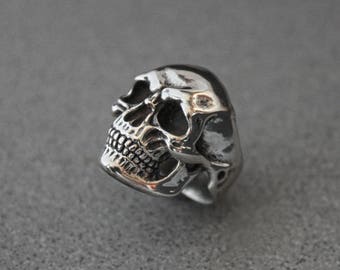Jewelry ring, Jewelry, Ring, skull ring, heavy metal, gothic, black, biker ring, handmade ring, gothic ring, gift, goth, biker