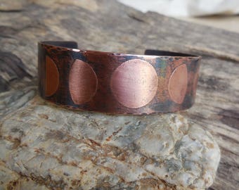 Etched copper ring | Etsy